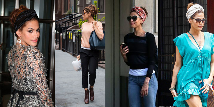 Eva Mendes and Her Effortless Headscarf Style Fashionably Broke